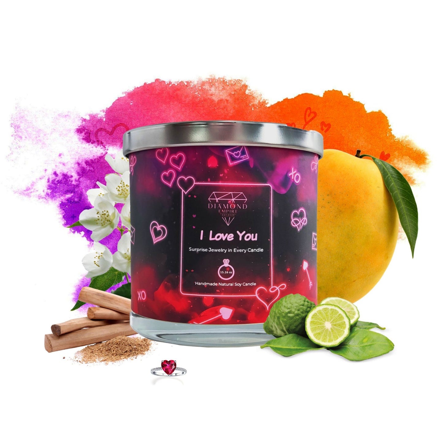 I love you Candle Anniversary Gifts Christmas Gifts for him Gifts for her Valentines Day Gift Special Gift for him Relationship gifts